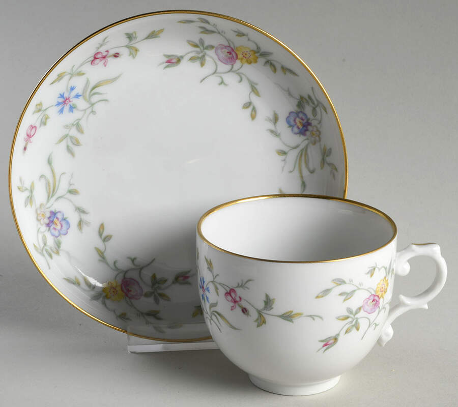 Fabiola Flat Cup & Saucer Set by Furstenberg-1