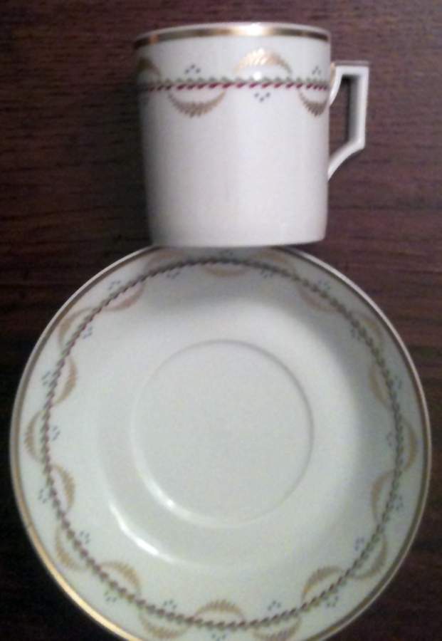 3508 Flat Cup & Saucer Set by Furstenberg-1