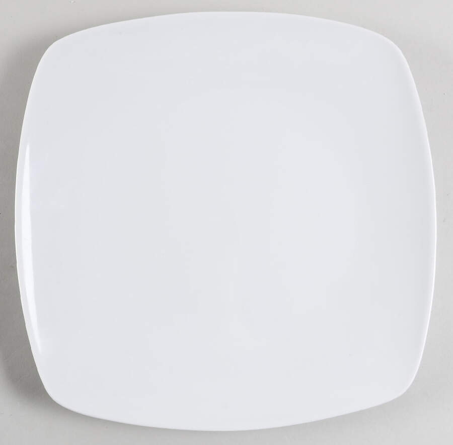 White Square Dinner Plate by Fitz & Floyd-1