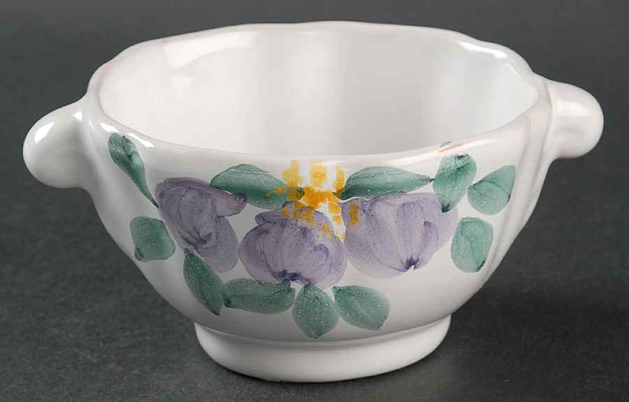 Flora Sugar Bowl No Lid by Fortebraccio-1