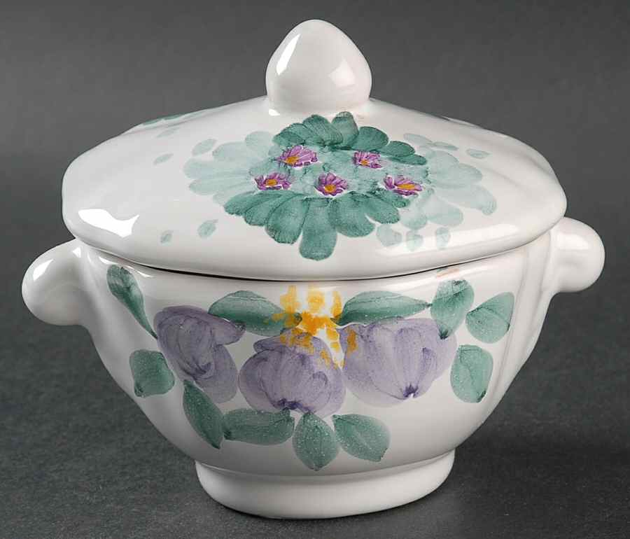 Flora Sugar Bowl & Lid by Fortebraccio-1