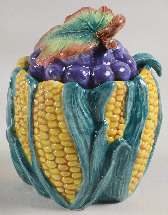 Harvest Home Figural Sugar Bowl & Lid by Fitz & Floyd-1