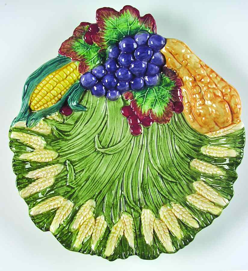 Harvest Home Canape Plate by Fitz & Floyd-1
