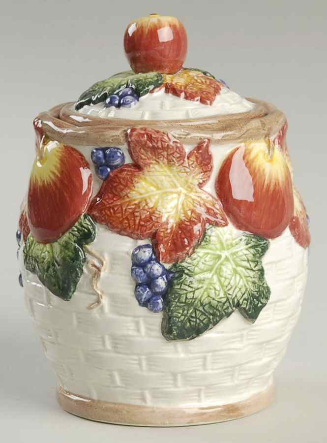 Harvest Foliage Sugar Bowl & Lid by Fitz & Floyd-1