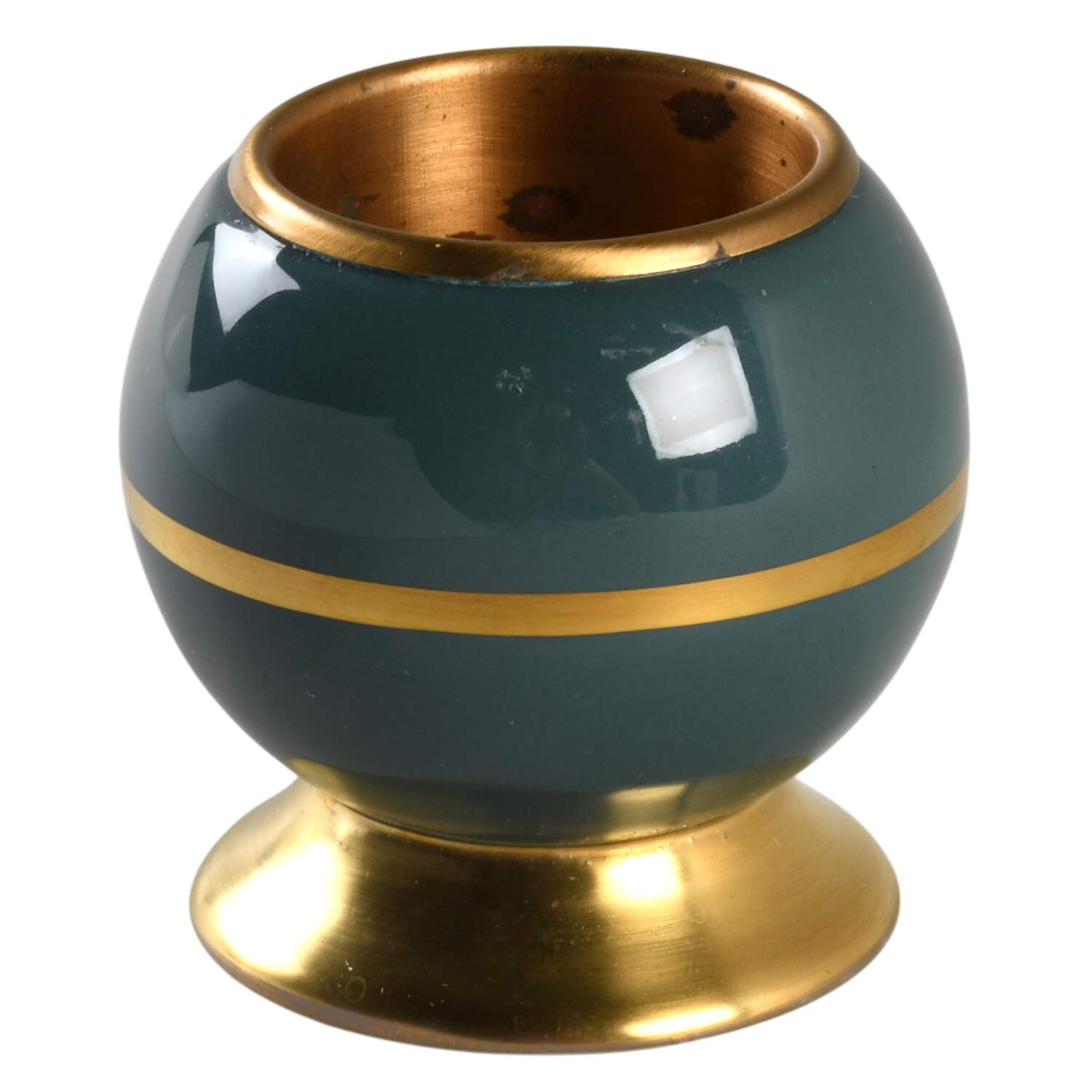 Contessa Teal Green (Gold Trim, Coupe) Cigarette Holder by Flintridge-1