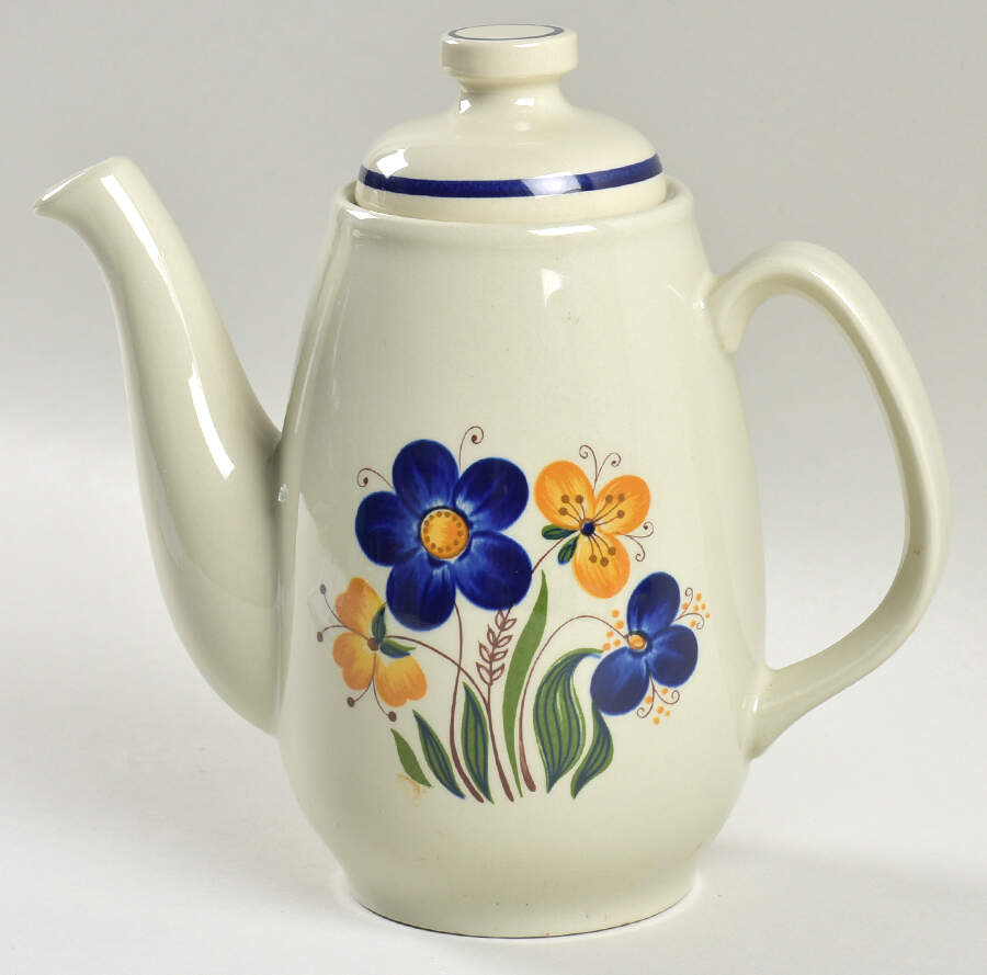 Mayflower Small Coffee Pot & Lid by Figgjo (Norway)-1