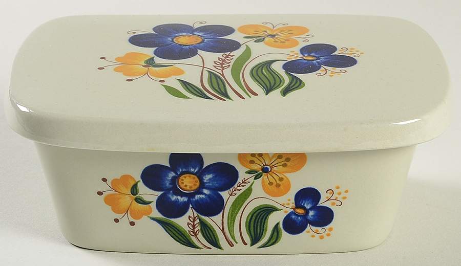 Mayflower Butter Tub & Lid by Figgjo (Norway)-1
