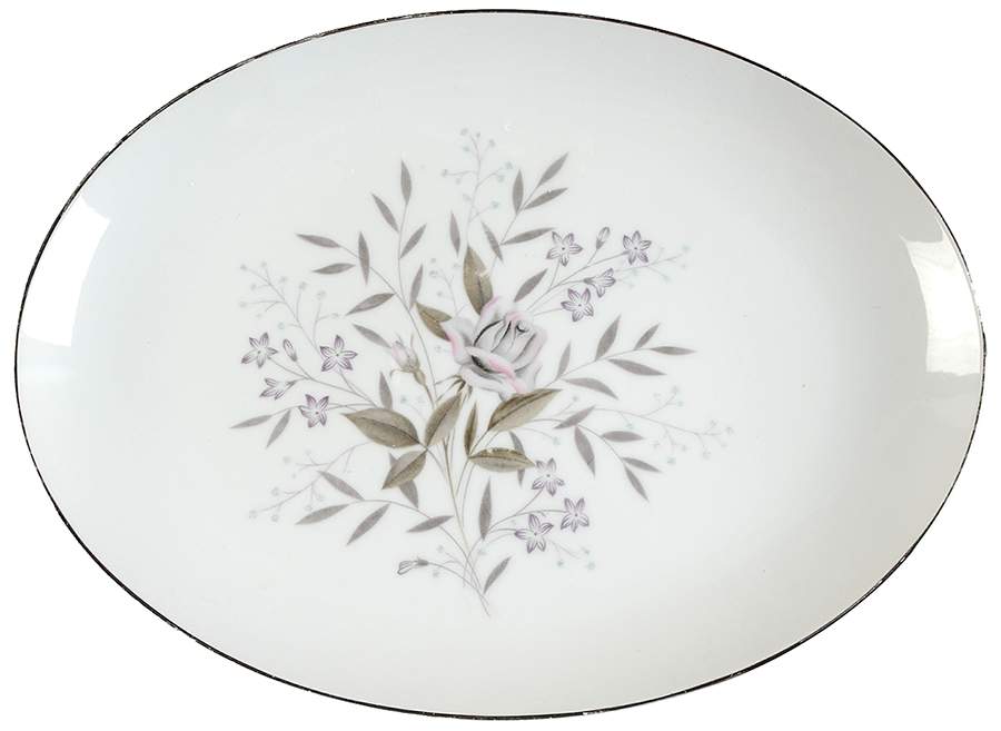 Memphis 12" Oval Serving Platter by Fine China of Japan-1