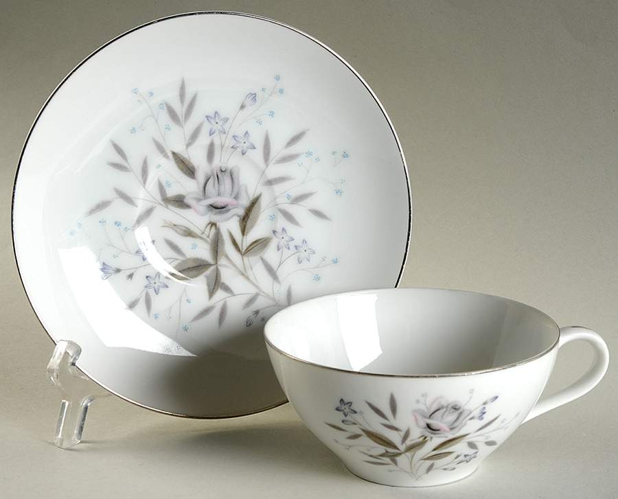 Memphis Flat Cup & Saucer Set by Fine China of Japan-1