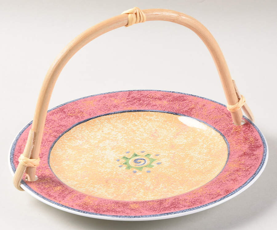 Mesa 5 3/8"-5 5/8" Bamboo Handled Serving Plate  HC by Furio-1