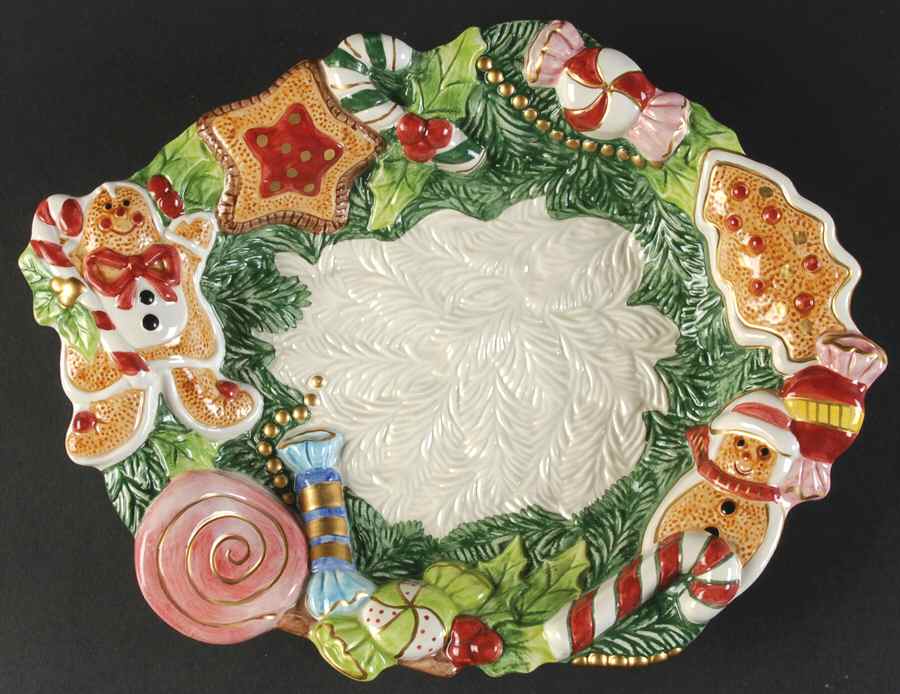 Sugar Plum Christmas Service Plate (Charger) by Fitz & Floyd-1