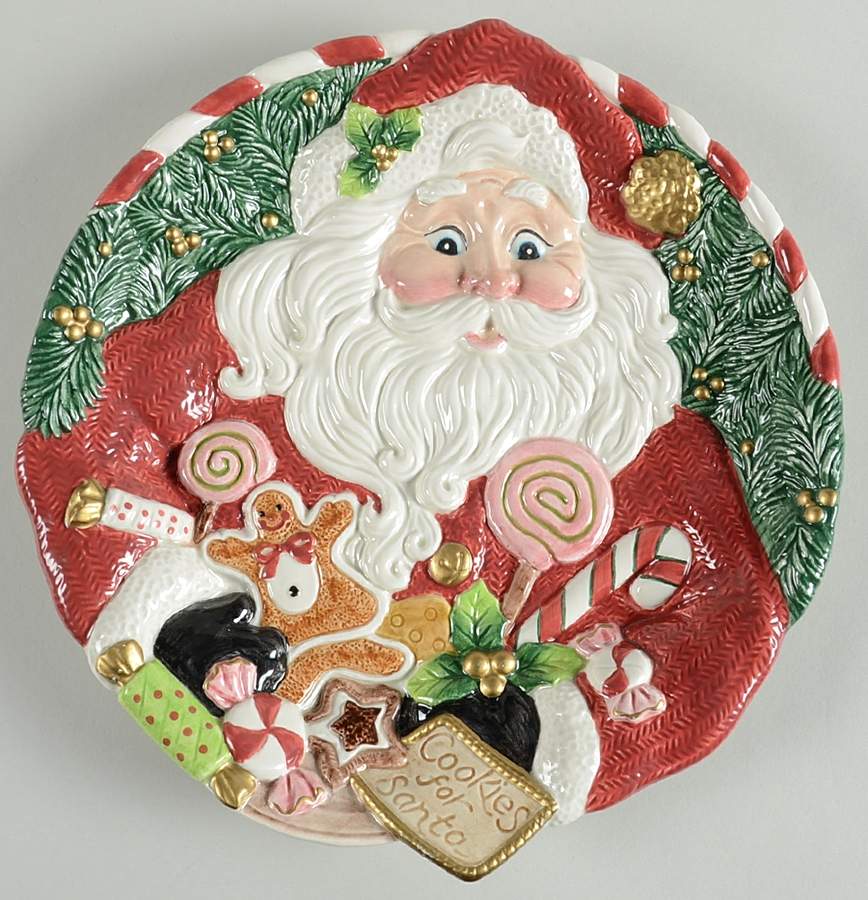 Sugar Plum Christmas Cookie Plate by Fitz & Floyd-1