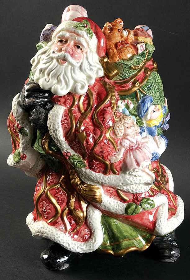 Kris Kringle 11" Vase by Fitz & Floyd-1