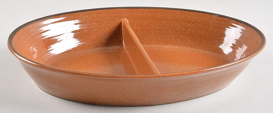 Origin 11" Oval Divided Vegetable Bowl by Franciscan-1