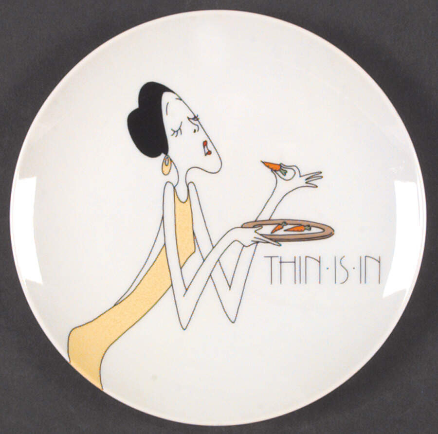Thin Is In Salad Plate by Fitz & Floyd-1