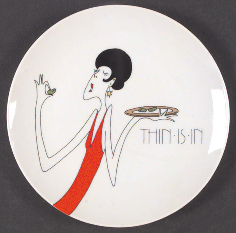 Thin Is In Salad Plate by Fitz & Floyd-1