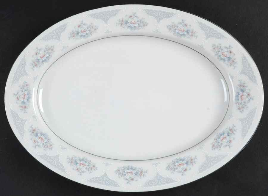 Sapphire 12" Oval Serving Platter by Silverie-1