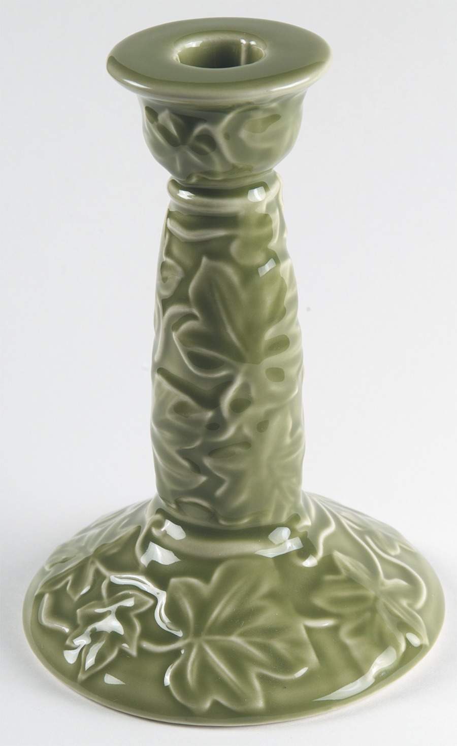 Ivy II (England) 7" Tall Sculpted Candlestick by Franciscan-1
