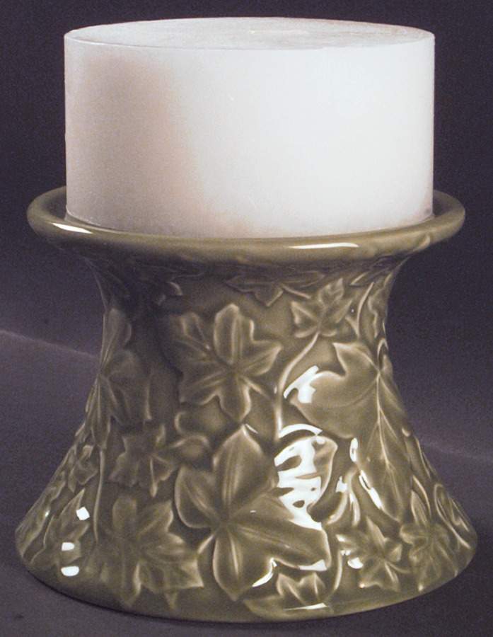 Ivy II (England) Sculpted Pillar Candleholder by Franciscan-1
