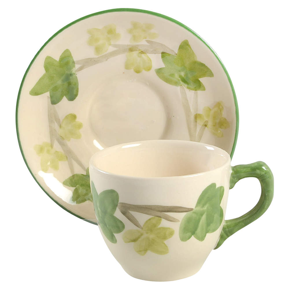Ivy II (England) Flat Cup & Saucer Set by Franciscan-1