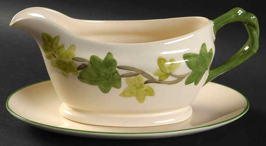 Ivy II (England) Gravy Boat & Underplate/Relish by Franciscan-1