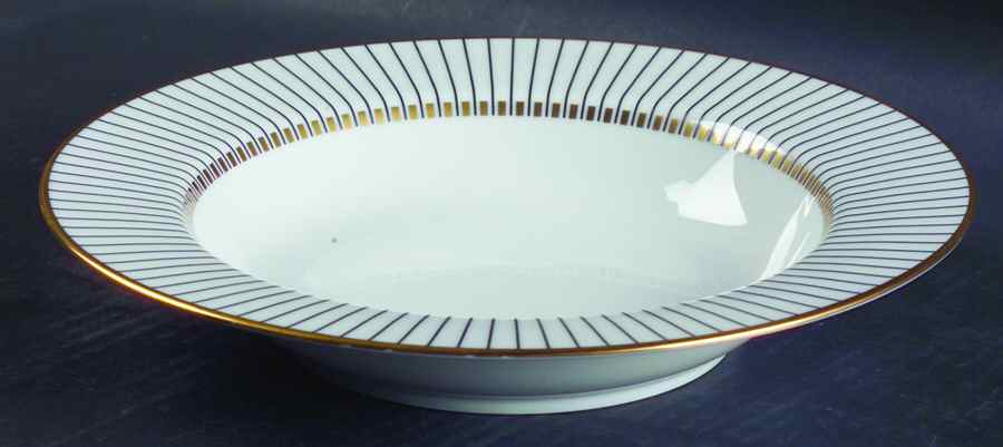 Pareille II Large Rim Soup Bowl by Fitz & Floyd-1