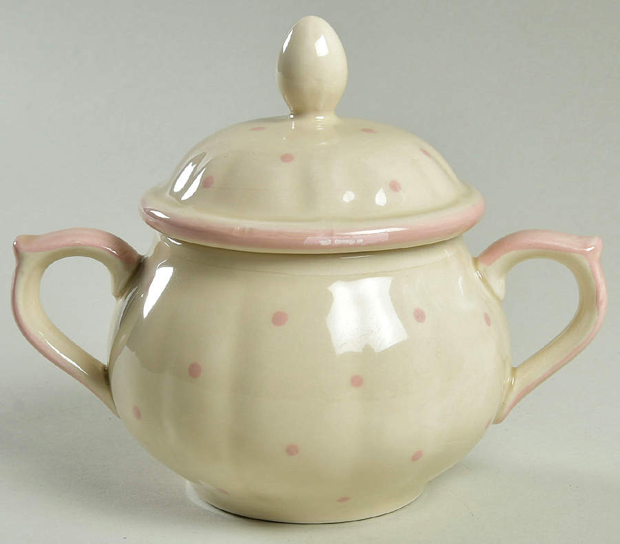 Petites Taches Sugar Bowl & Lid by Fitz & Floyd-1