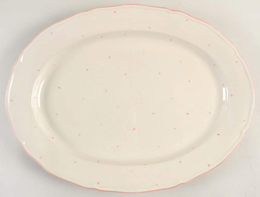Petites Taches 16" Oval Serving Platter by Fitz & Floyd-1