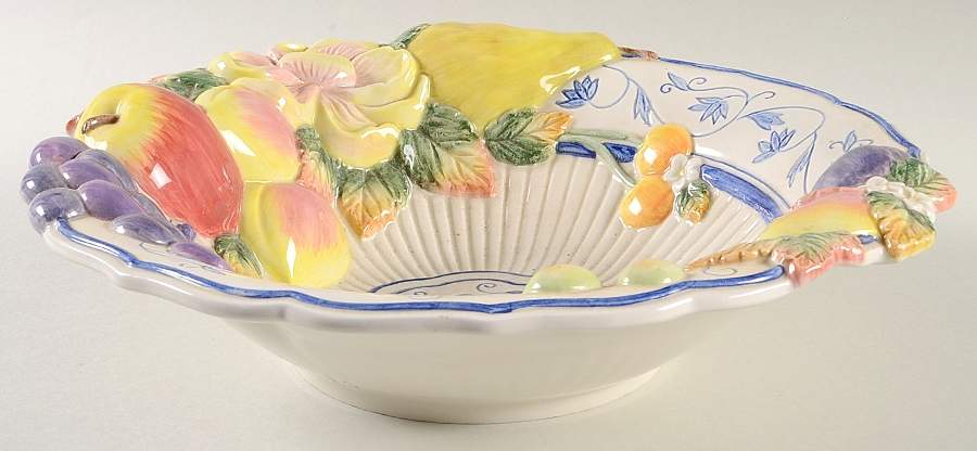 Ambrosia 11" Round Vegetable Bowl by Fitz & Floyd-1