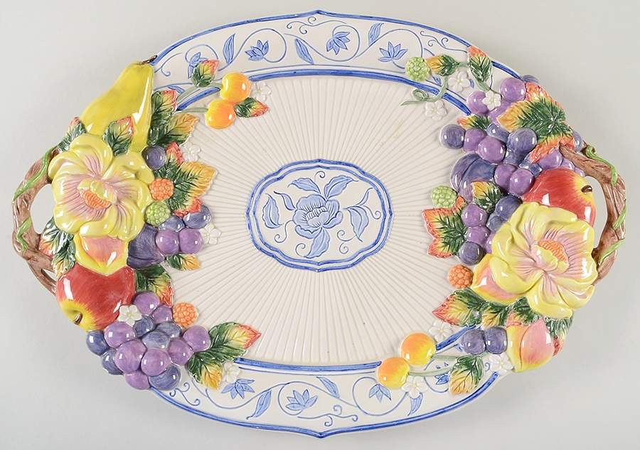 Ambrosia 18" Oval Serving Platter by Fitz & Floyd-1