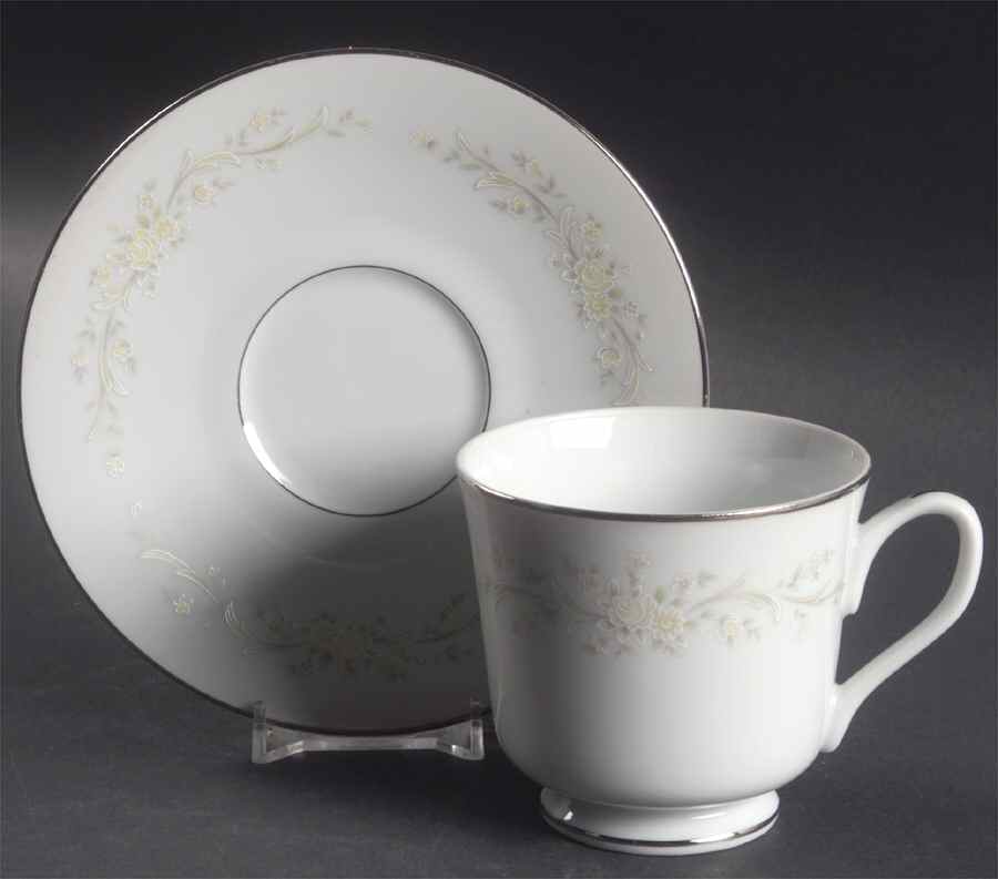 Sintra Footed Cup & Saucer Set by Four Crown-1