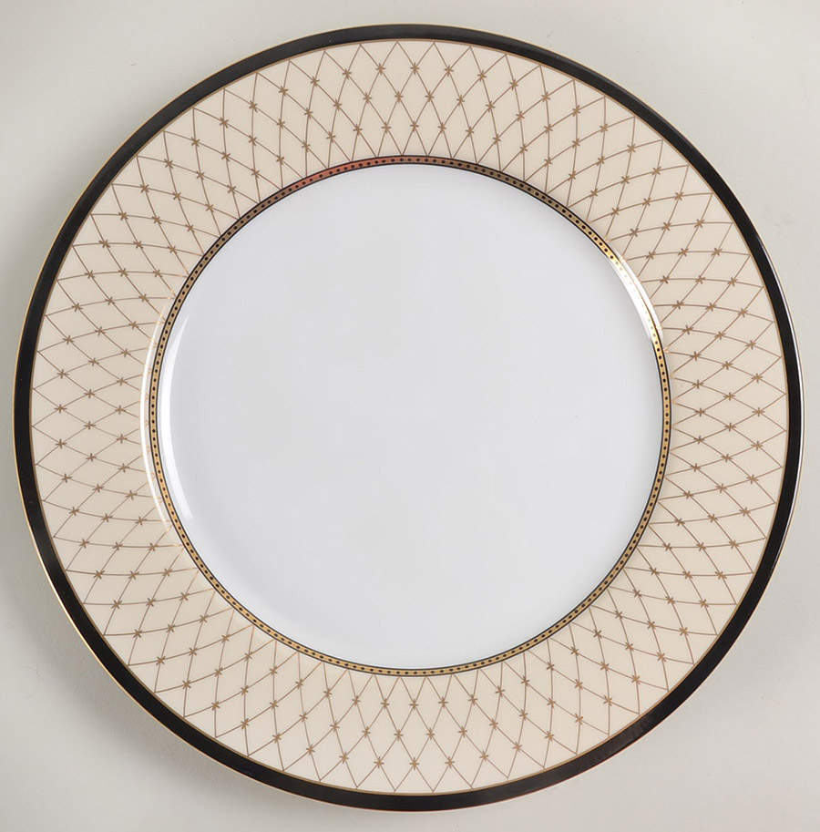 Chaumont II Creme Service Plate (Charger) by Fitz and Floyd-1