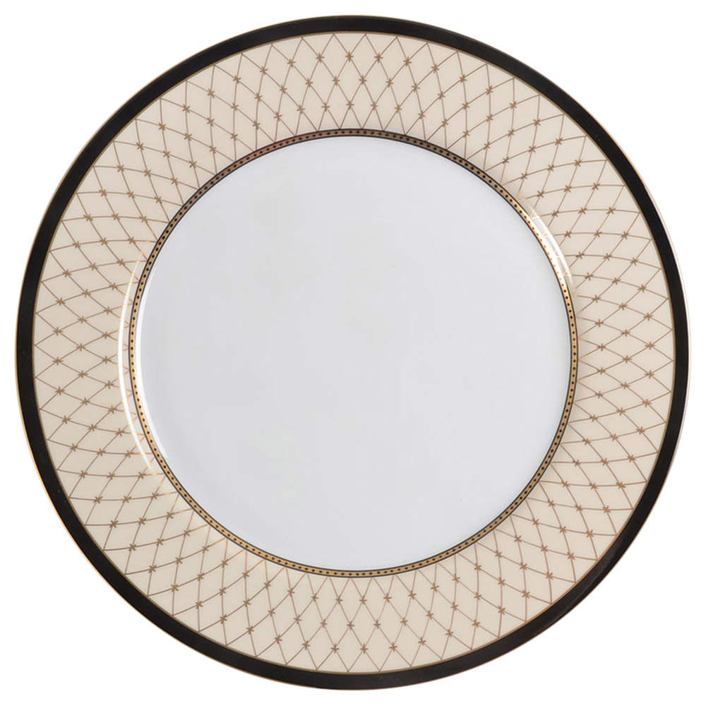 Chaumont II Creme Dinner Plate by Fitz and Floyd-1