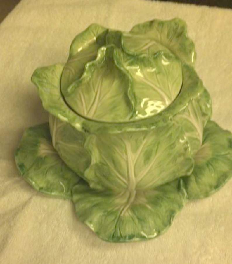 Leaf Plates Tureen & Lid w/Underplate by Fitz & Floyd-1