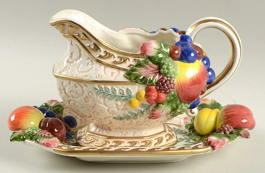 Venezia (Giftware) Gravy Boat & Underplate by Fitz & Floyd-1