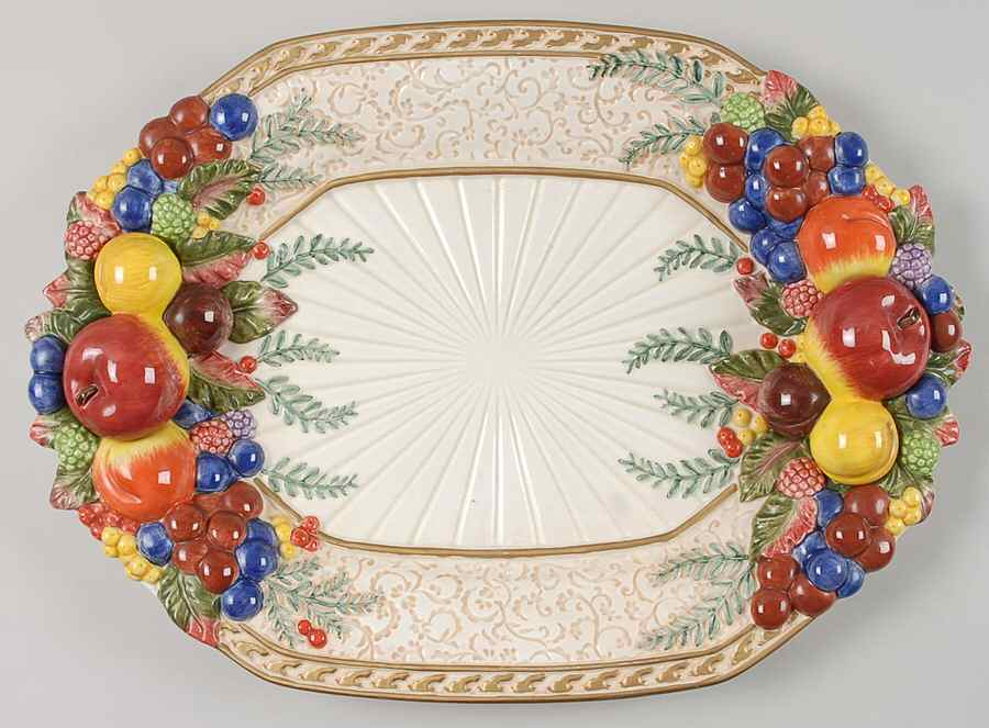 Venezia (Giftware) 16" Oval Serving Platter by Fitz & Floyd-1