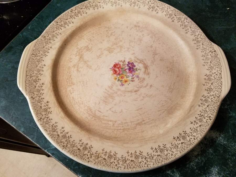FSX60 Handled Chop Plate (Round Platter) by French Saxon-1