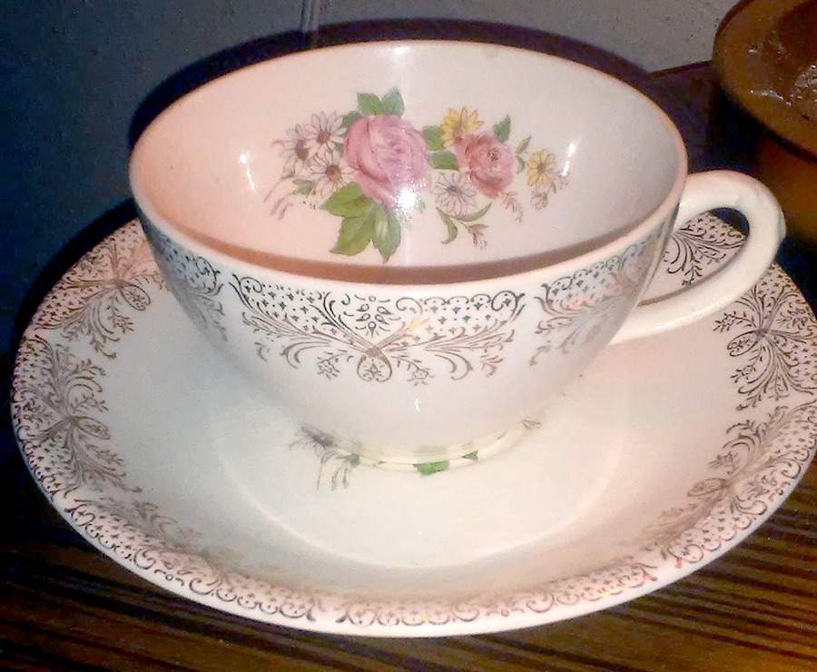 FSX61 Flat Cup & Saucer Set by French Saxon-1