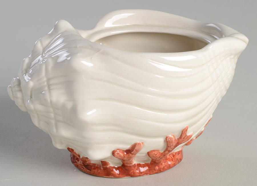 Coral Shells Multicolor Figural Sugar Bowl No Lid by Fitz & Floyd-1