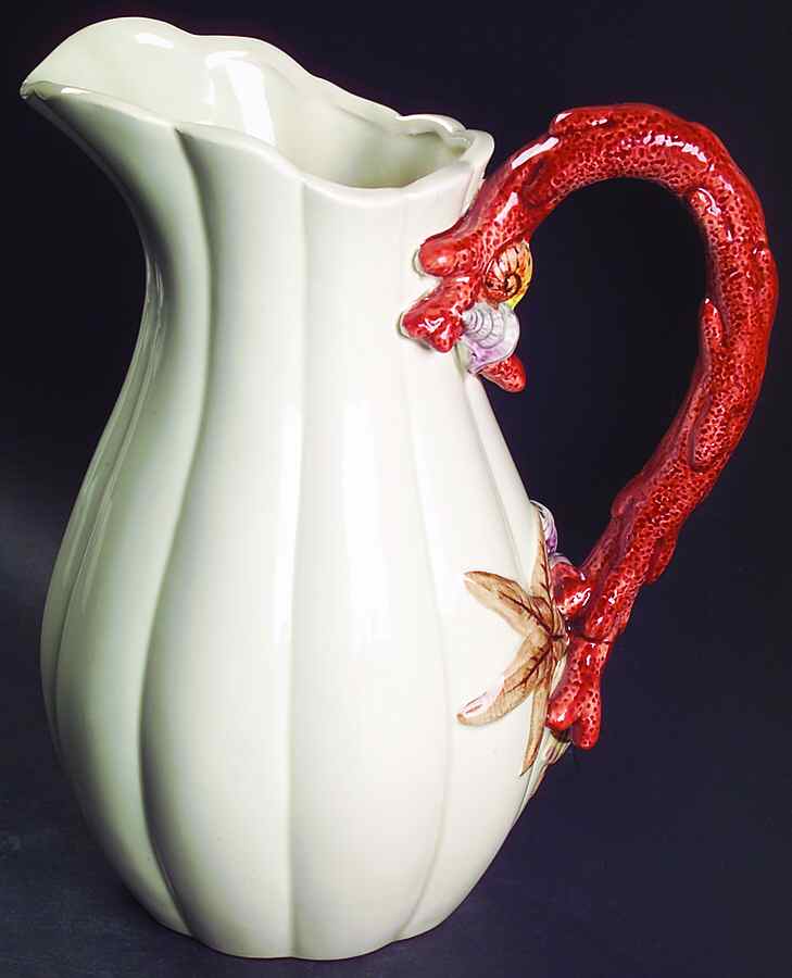 Coral Shells Multicolor 64 Oz Pitcher by Fitz & Floyd-1