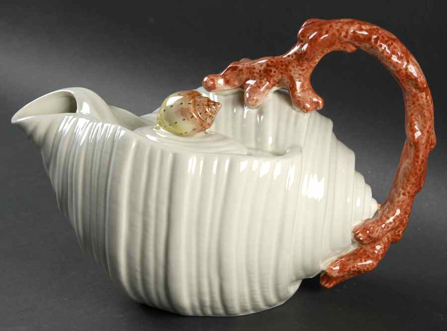 Coral Shells Multicolor Figural Teapot & Lid by Fitz & Floyd-1