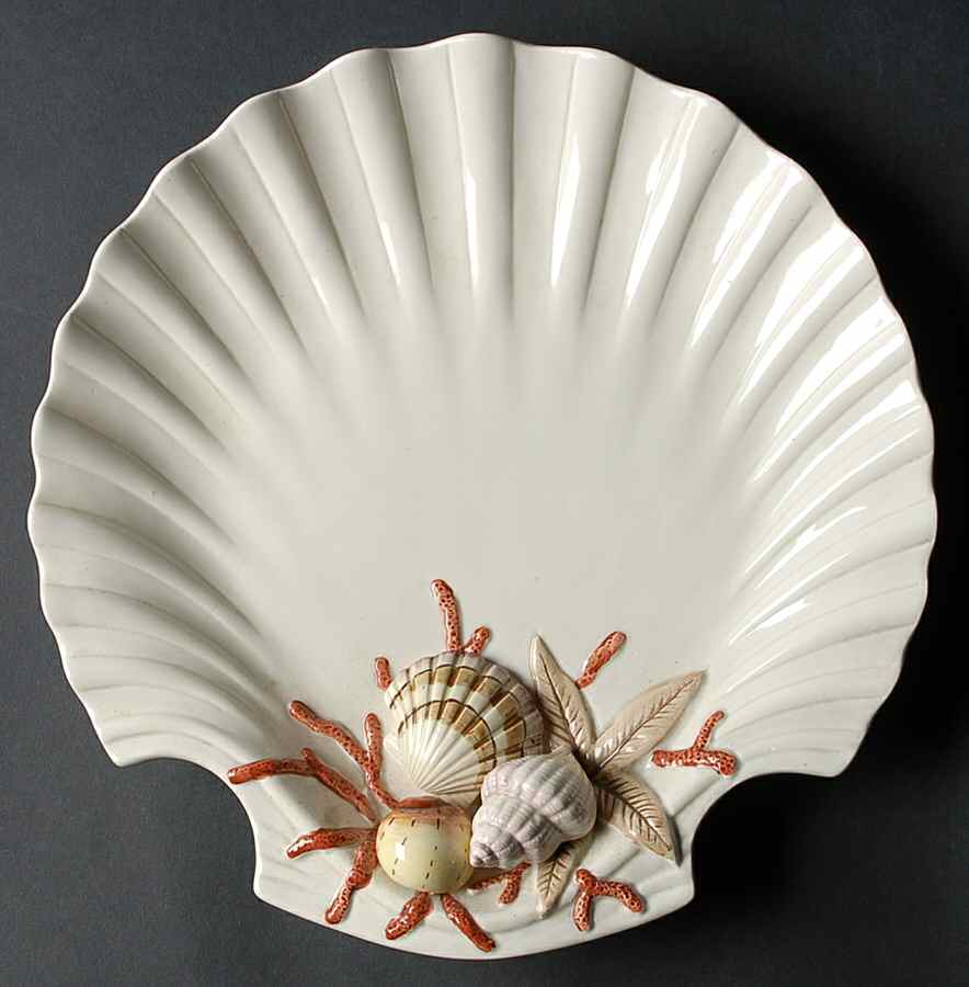 Coral Shells Multicolor Dinner Plate by Fitz & Floyd-1