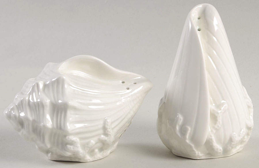 Coral Shells Figural Salt & Pepper Set by Fitz & Floyd-1