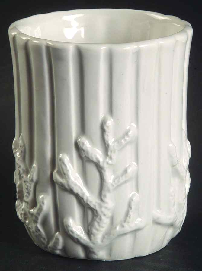 Coral Shells China Bathroom Tumbler by Fitz & Floyd-1