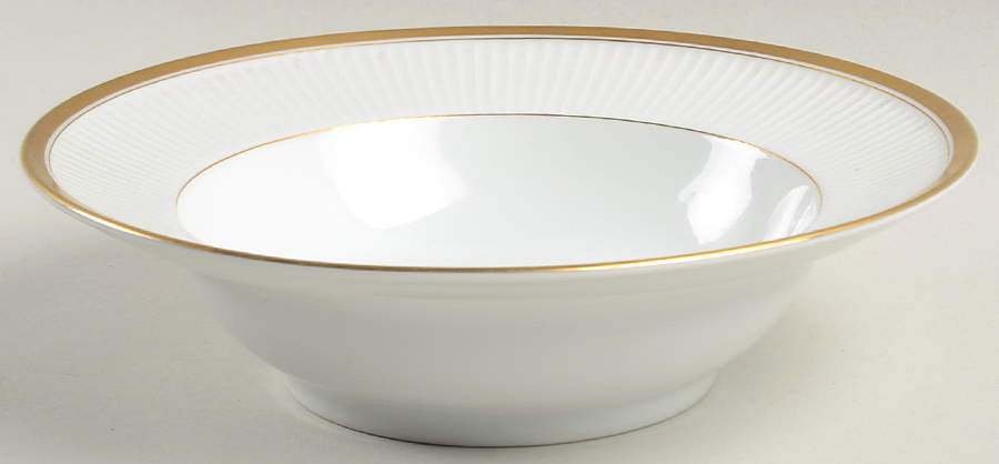 Classique d'Or White (Gold Verge and Trim Only) Rim Soup Bowl by Fitz & Floyd-1