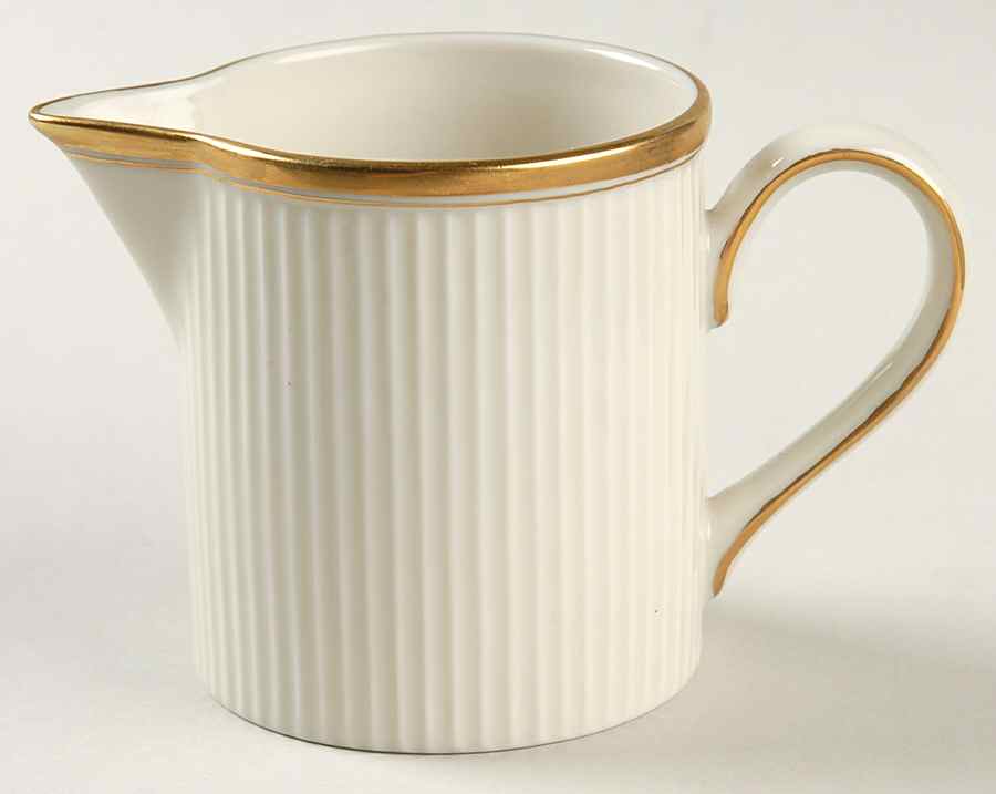 Classique d'Or White (Gold Verge and Trim Only) Creamer by Fitz & Floyd-1