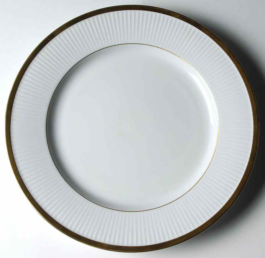 Classique d'Or White (Gold Verge and Trim Only) Service Plate (Charger) by Fitz & Floyd-1