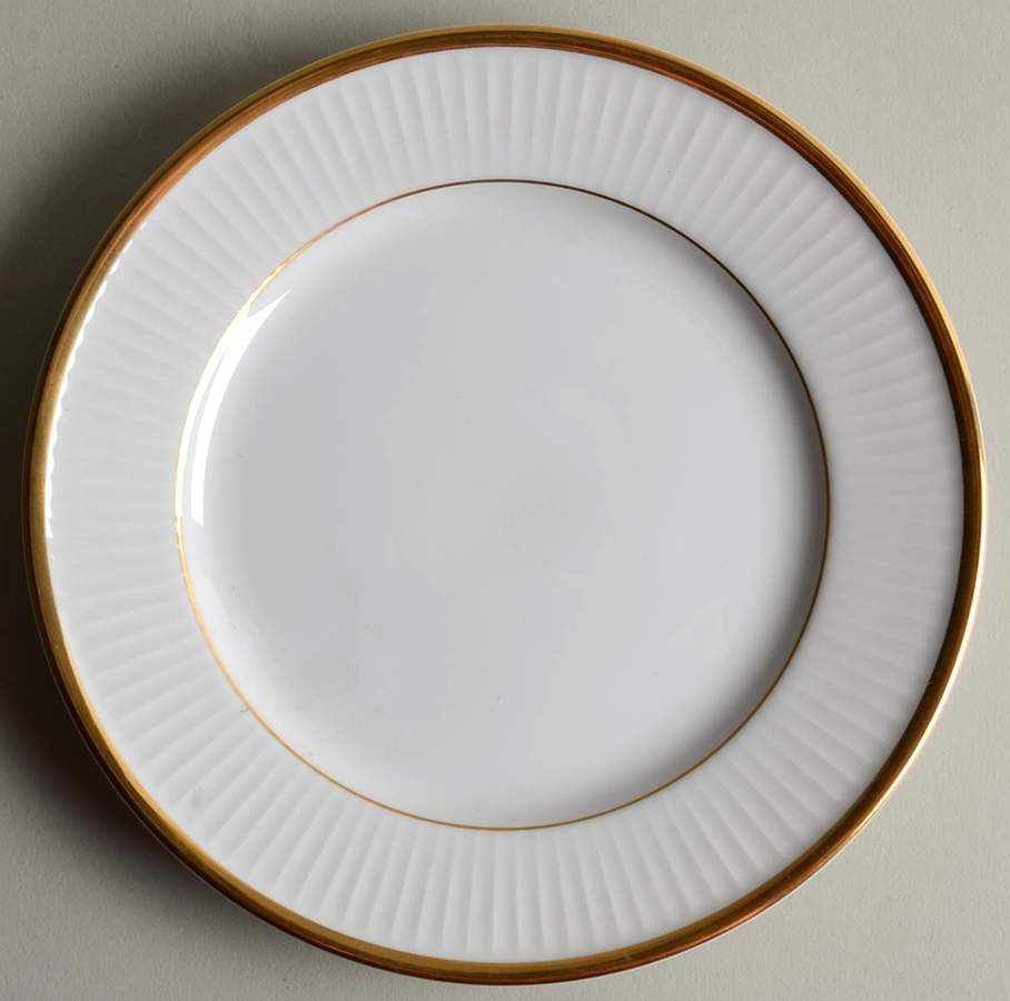 Classique d'Or White (Gold Verge and Trim Only) Bread & Butter Plate by Fitz & Floyd-1