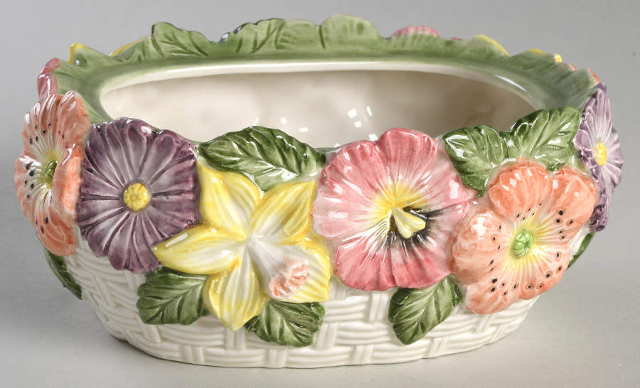 Country Garden Sculpted Box-No Lid by Fitz & Floyd-1