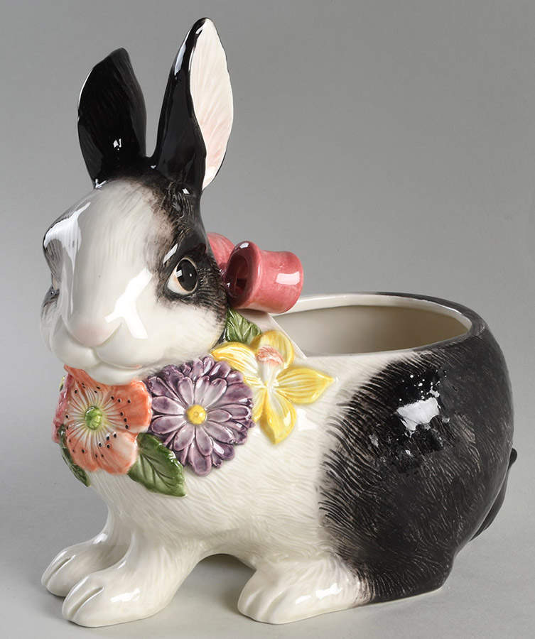 Country Garden Cookie Jar No Lid by Fitz & Floyd-1